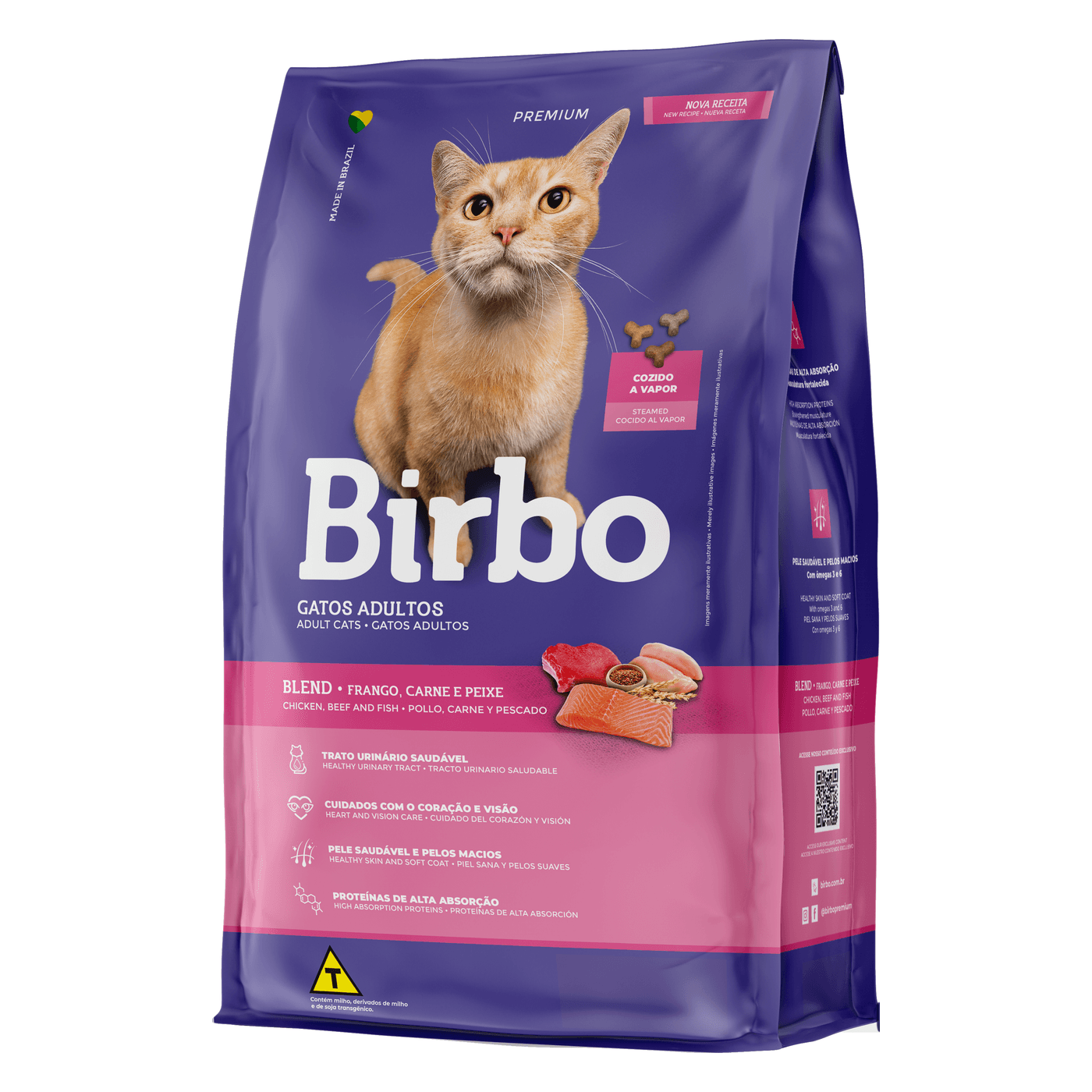 Birbo Gatos Adultos Blend Pollo Carne Y Pescado Bolsa de Birbo Gatos Adultos Blend Pollo Carne Y Pescado