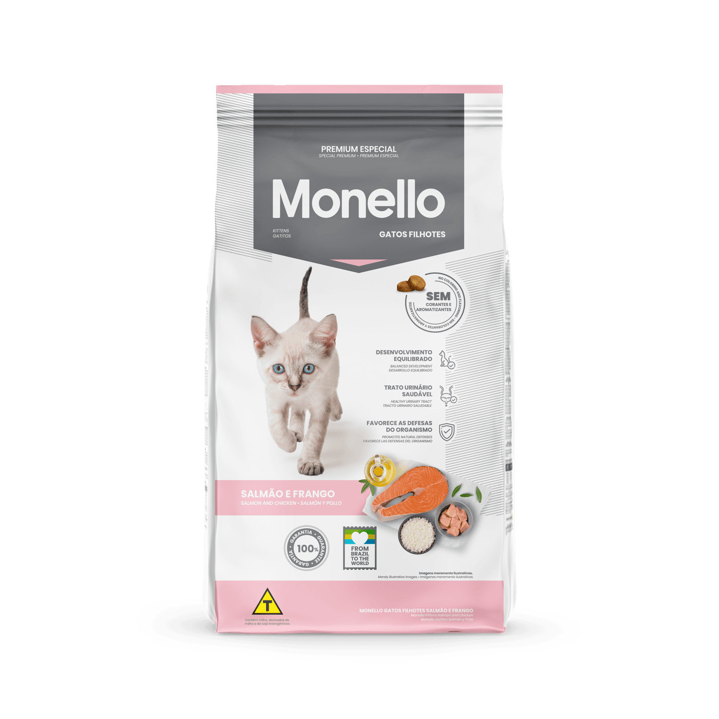 Monello Gatitos Salmón y Pollo