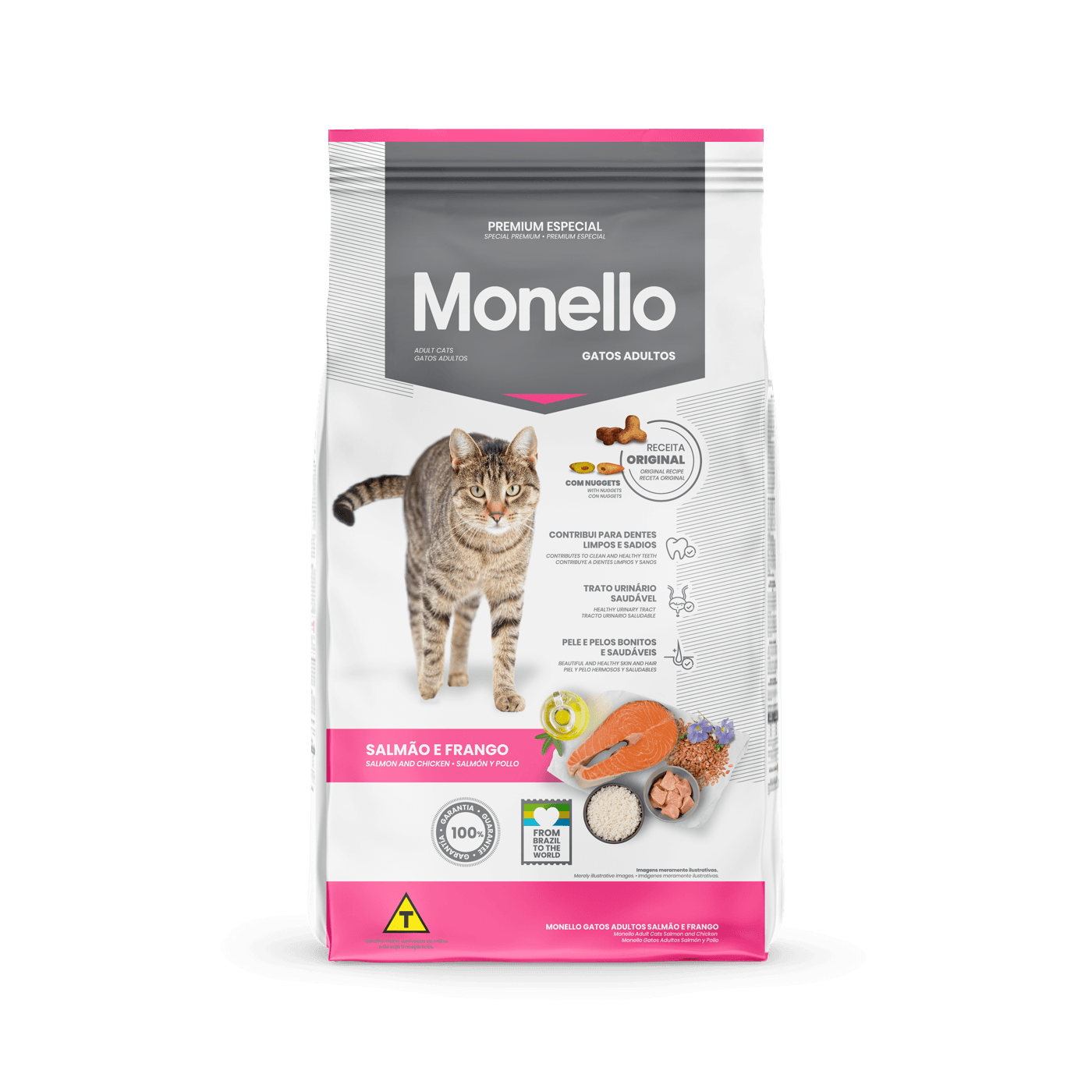 Monello Gatos Adultos Salmón y Pollo