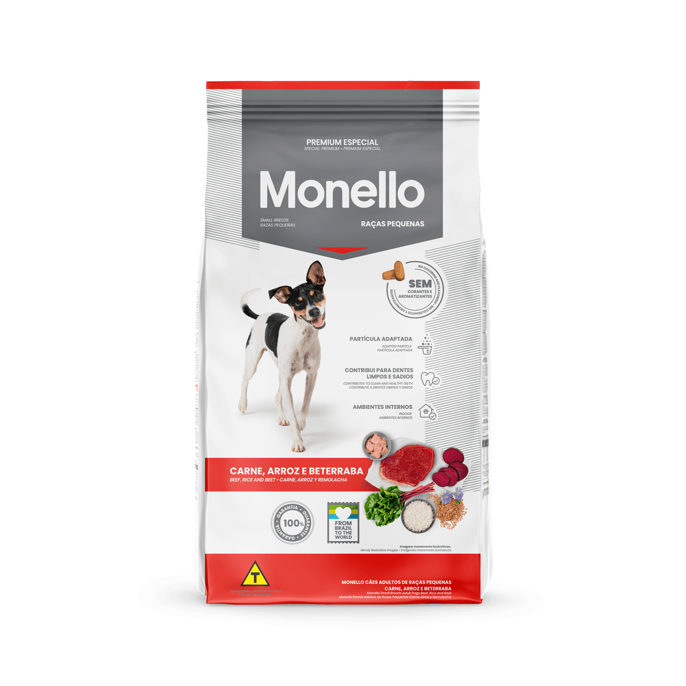 Monello Perro Adulto Raza Pequeña Carne, Arroz y Remolacha