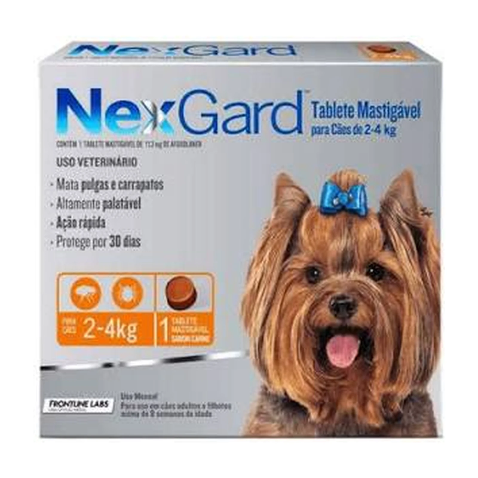 NexGard · 11,3 mg · perros de 2 a 4 kg NexGard 11,3 mg · perros de 2 a 4 kg — tableta masticable antipulgas y garrapatas para perro