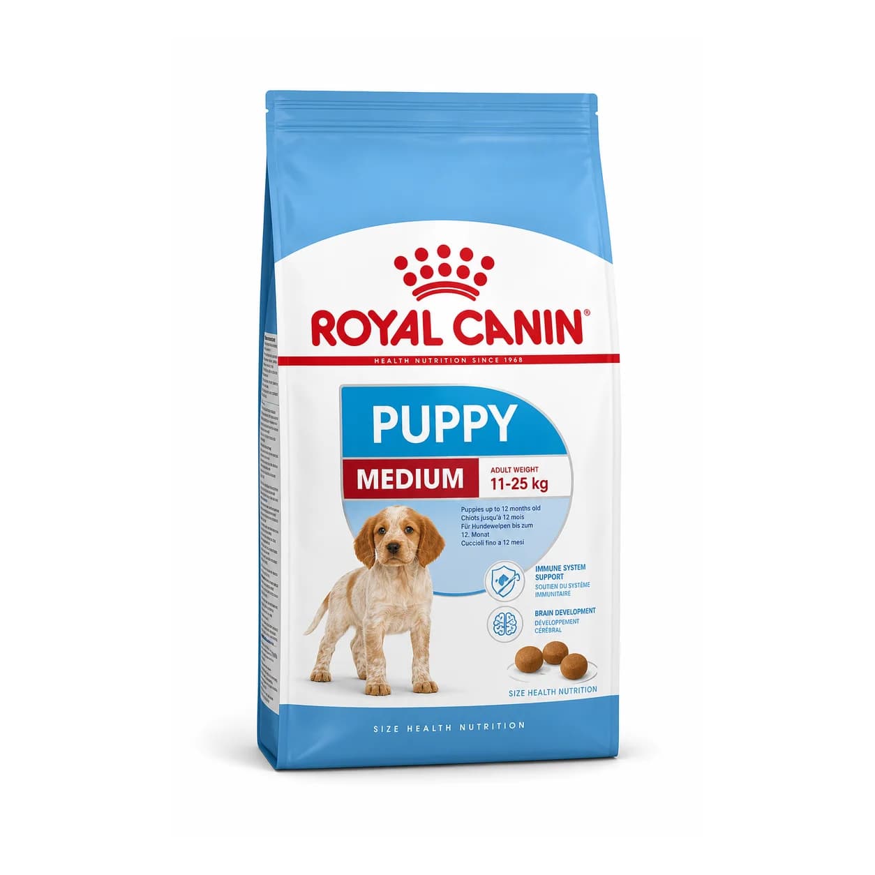 Royal Canin Medium Puppy — Royal Canin en Canijo Bolsa de Royal Canin Medium Puppy, alimento seco para perros de razas medianas en etapa cachorro