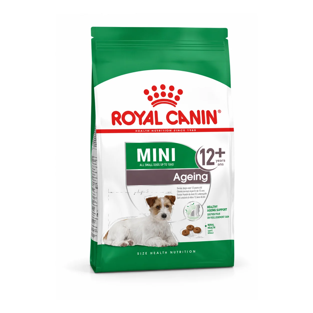 Royal Canin Mini Ageing 12+ — Royal Canin en Canijo Bolsa de Royal Canin Mini Ageing 12+, alimento seco para perros de razas pequeñas en etapa senior