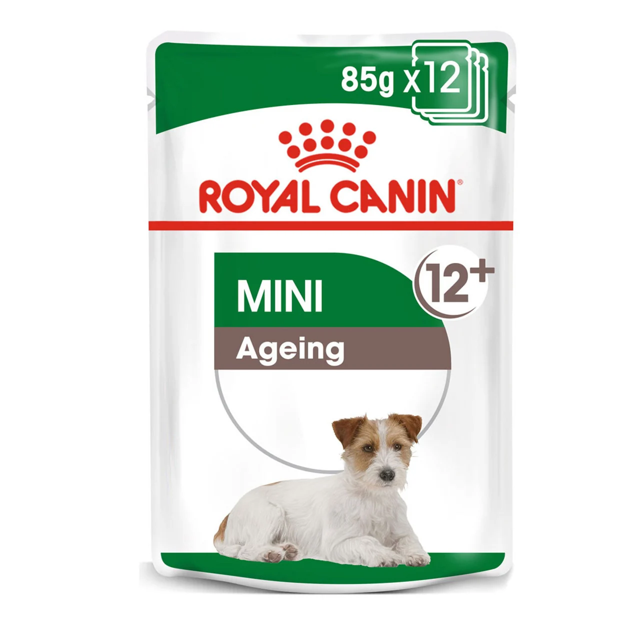 Royal Canin Mini Ageing 12+ pouch — Royal Canin en Canijo Sobre (pouch) de Royal Canin Mini Ageing 12+, alimento húmedo para perros de razas pequeñas en etapa senior
