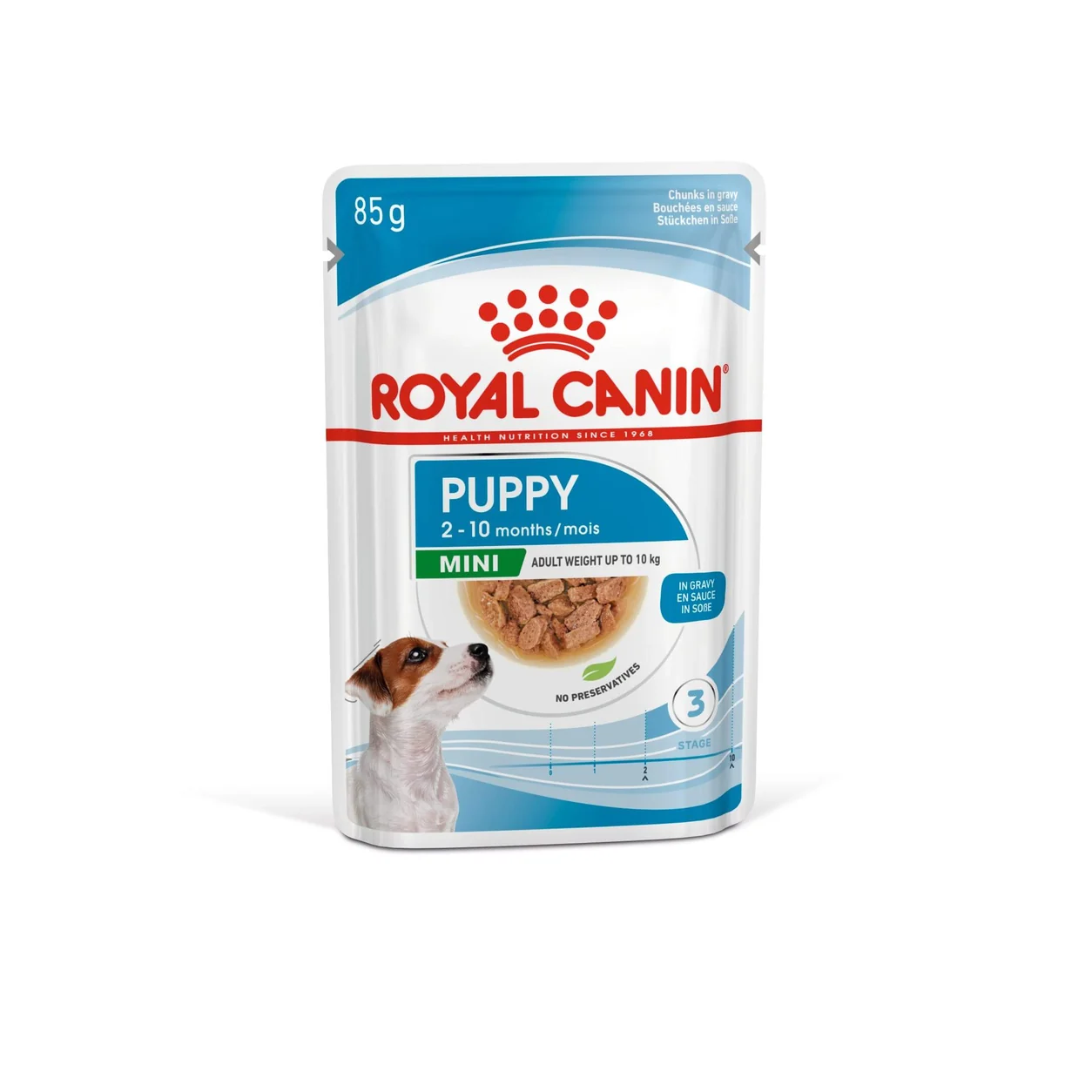 Royal Canin Mini Puppy pouch — Royal Canin en Canijo Sobre (pouch) de Royal Canin Mini Puppy, alimento húmedo para perros de razas pequeñas en etapa cachorro