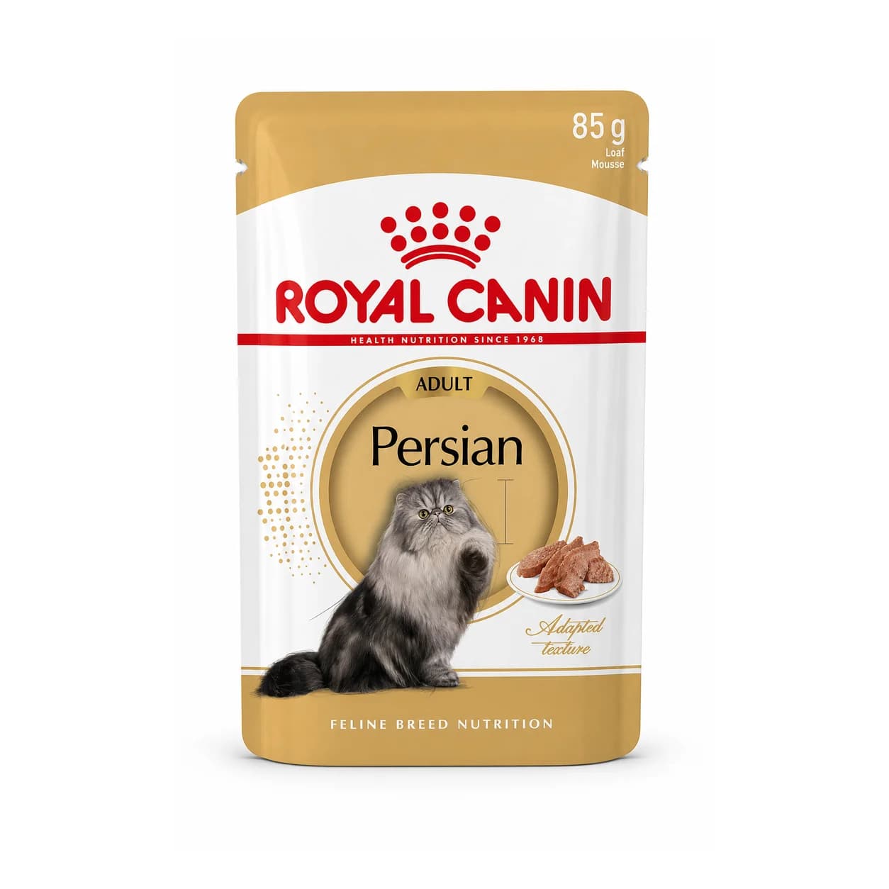 Royal Canin Persian Adult pouch — Royal Canin en Canijo Sobre (pouch) de Royal Canin Persian Adult, alimento húmedo para gatos en etapa adulto