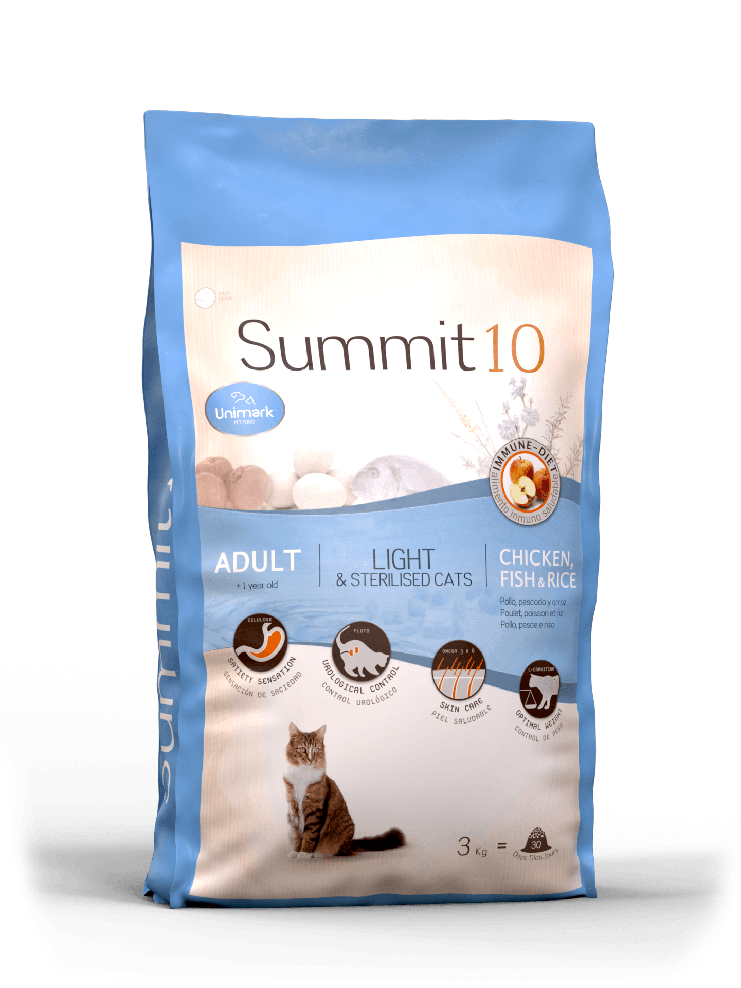 Summit 10 Cat Light / Sterilized Pollo, Pescado & Arroz